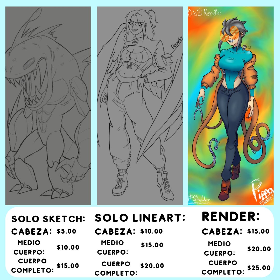 PippaGo_'s tweet photo. A ver, nueva tabla de comisiones!! por si acaso, está en dólares (es obvio, pero POR SI ACASO) 

Hago lo que puedo, PAGO VÍA PAYPAL :D...

Pd: Los quiero <3

#artist #digitalart https://t.co/7xWaCpiJhS