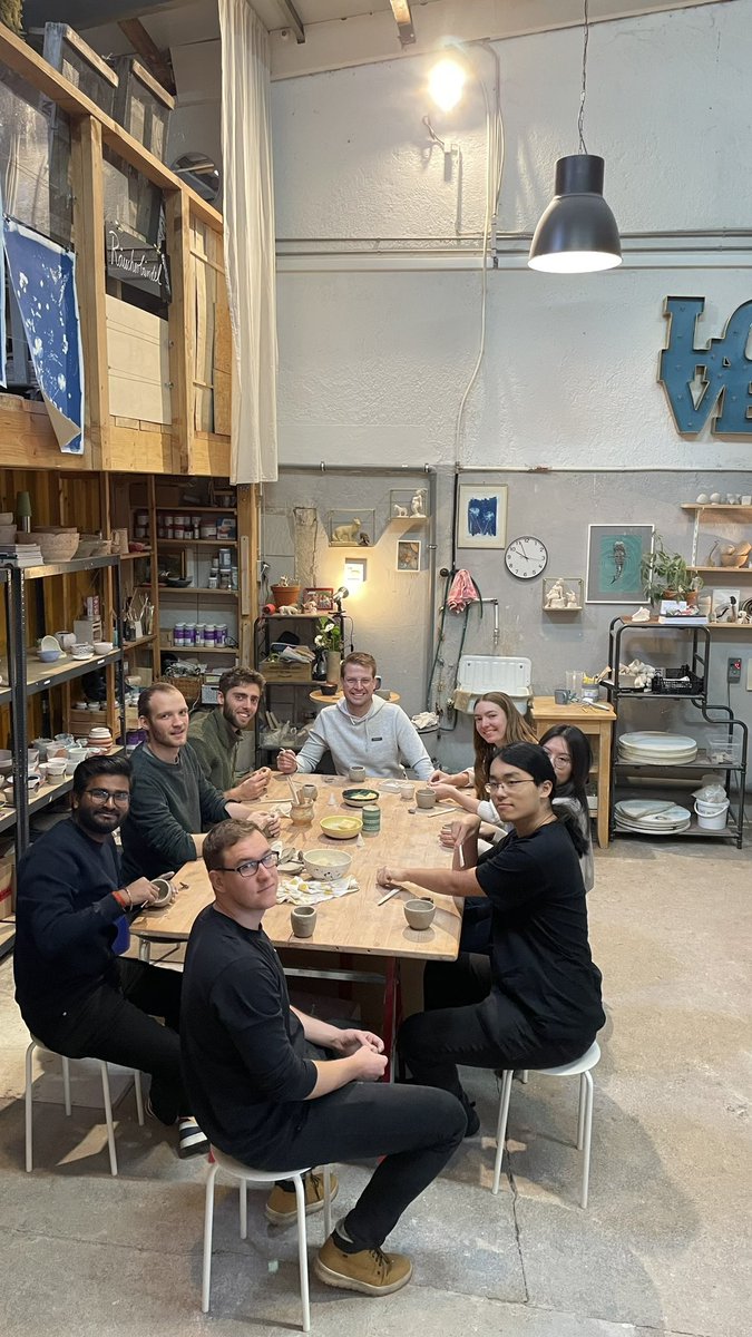 TobiasSchnitzer's tweet image. Yesterday, our team had an amazing Christmas party! Being passionate coffee lovers, we started the day at a pottery, crafting our own cups. Later, we enjoyed Glühwein at the Christmas market and ended the day with a breathtaking view from the top of the Freiburger Münster. 🎄✨
