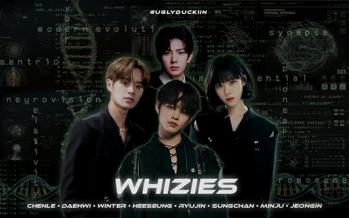 –– Whizies

genre: scifi, thriller, mystery
chenle x daehwi x winter x heeseung 
ft other 01l au

© uglyduckiin