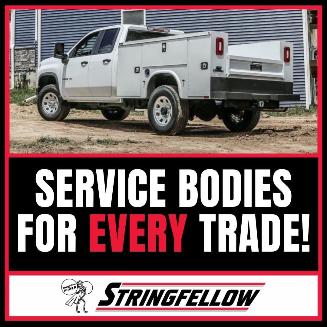 StringfellowInc's tweet image. No matter your trade, Stringfellow has the Knapheide Service Body to suit your needs. 🛠️
Built for durability and designed for efficiency, our service bodies keep your tools secure and accessible. Let us help you find the perfect fit!