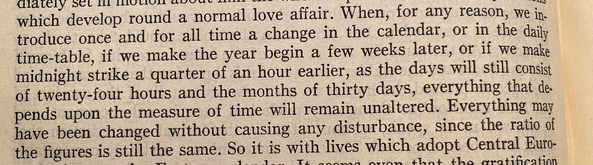 I think Proust meant to say that the ratios of the intervals remain unchanged, but we’ll let that slide. I thought thinking about measurement in terms of invariances didn’t come until later, and I never expected to find it in Proust.