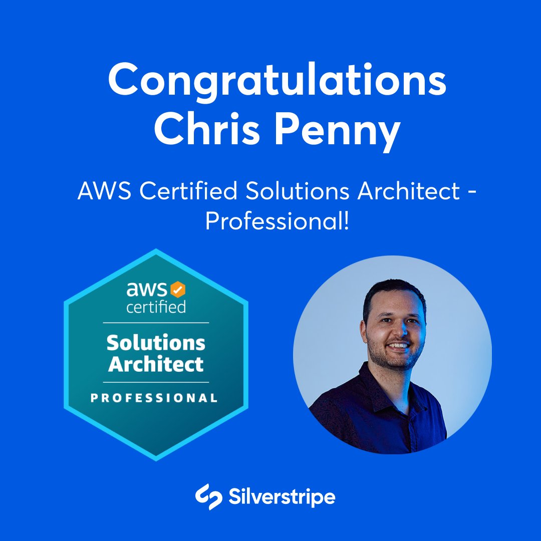 silverstripe's tweet photo. Our Solutions Architect, Chris Penny, has earned his #AWS Certified Solutions Architect – Professional certification! 🏆

Congratulations Chris–what a great achievement! 💫 https://t.co/0YfZsWbK6I