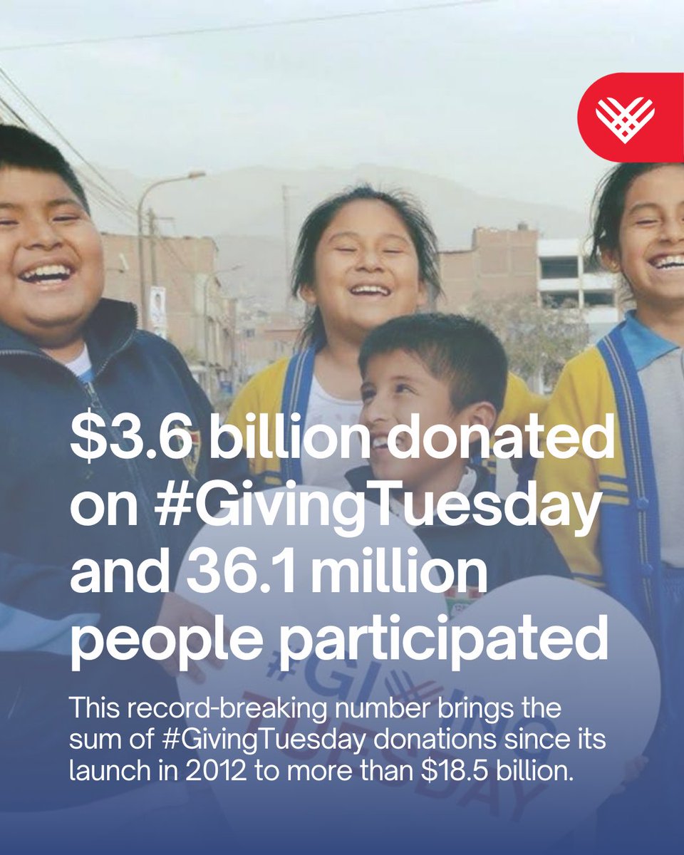 GivingTuesday (@givingtuesday) on Twitter photo NEWS! #GivingTuesday 2024 saw record-breaking engagement in donations, volunteer support, and overall participation with $3.6 billion donated in the U.S. alone — a 16% increase from last year.
Local stories fueled this milestone, showing that every act makes a difference. <a href="/AP/">The Associated Press</a> NEWS! #GivingTuesday 2024 saw record-breaking engagement in donations, volunteer support, and overall participation with $3.6 billion donated in the U.S. alone — a 16% increase from last year.
Local stories fueled this milestone, showing that every act makes a difference. <a href="/AP/">The Associated Press</a>