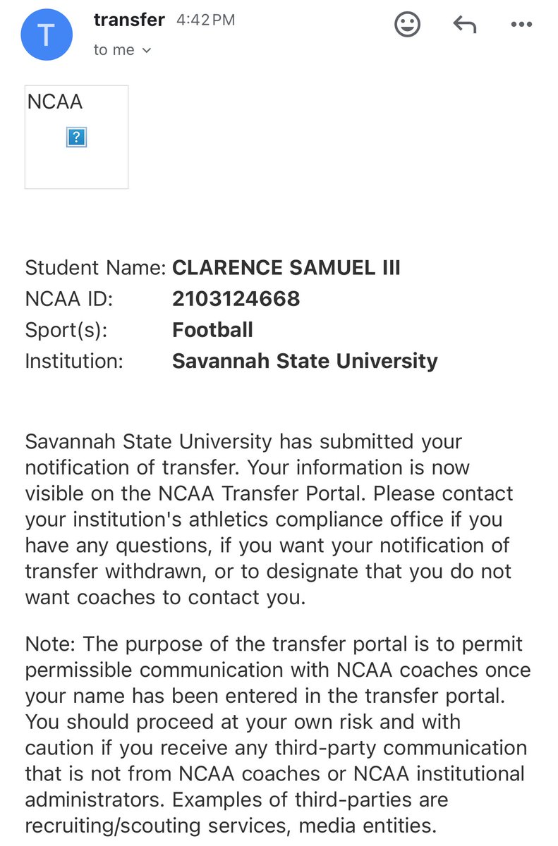 Clarence “Tre” Samuel tweet media