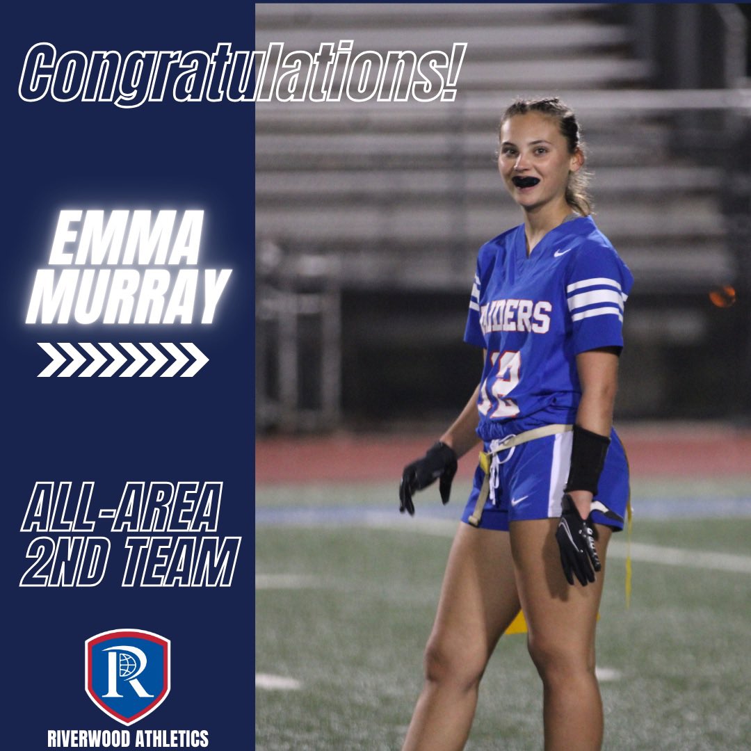 RICSAthletics's tweet photo. Congratulations to these Raider Flag Football players who were selected for the All-Area Team!

🔹Second Team
Emma Murray

@RicsFlagFB @AD4Riverwood https://t.co/TdL7yepXy7