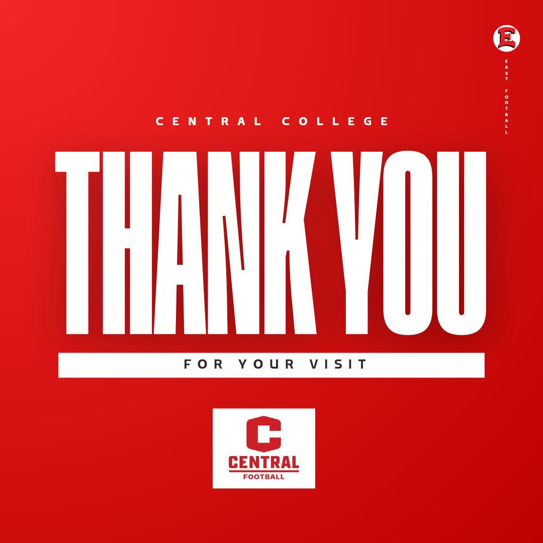 East Football (@eastfootballdsm) on Twitter photo Thank you to <a href="/CentralCollege/">Central College</a> football for stopping by last week to talk with some of our Seniors!
#WinInTheDark #TheStandard #Eastside Thank you to <a href="/CentralCollege/">Central College</a> football for stopping by last week to talk with some of our Seniors!
#WinInTheDark #TheStandard #Eastside