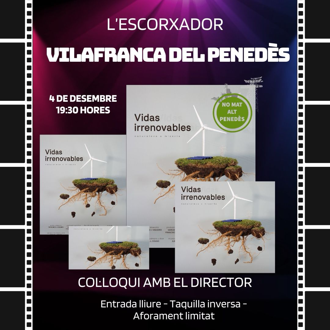 #noalamataltpenedés
Molt agraïdes en Francisco i en Manuel per la seva
 pel.licula- documental i a tots els assistents. Animem a veure-la per agafar consciència de la magnitud del greu problema que tenim a sobre 
Felicitats Francisco i Manuel 
Salut