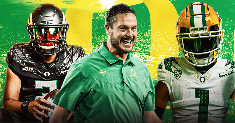 Rivals's tweet photo. After flipping two 5-stars on Signing Day, Oregon HC Dan Lanning is turning the Ducks into the next Georgia, writes @AriWasserman🦆 

Read: https://t.co/CWAtXtOmfz https://t.co/QgUfHJkDwe
