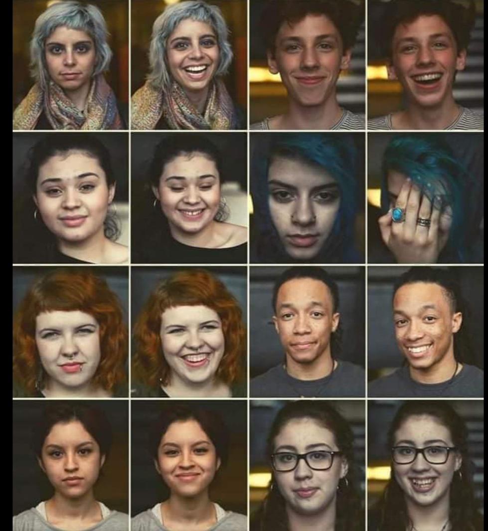 A photographer took pictures of people before and after she told them a health insurance CEO was killed