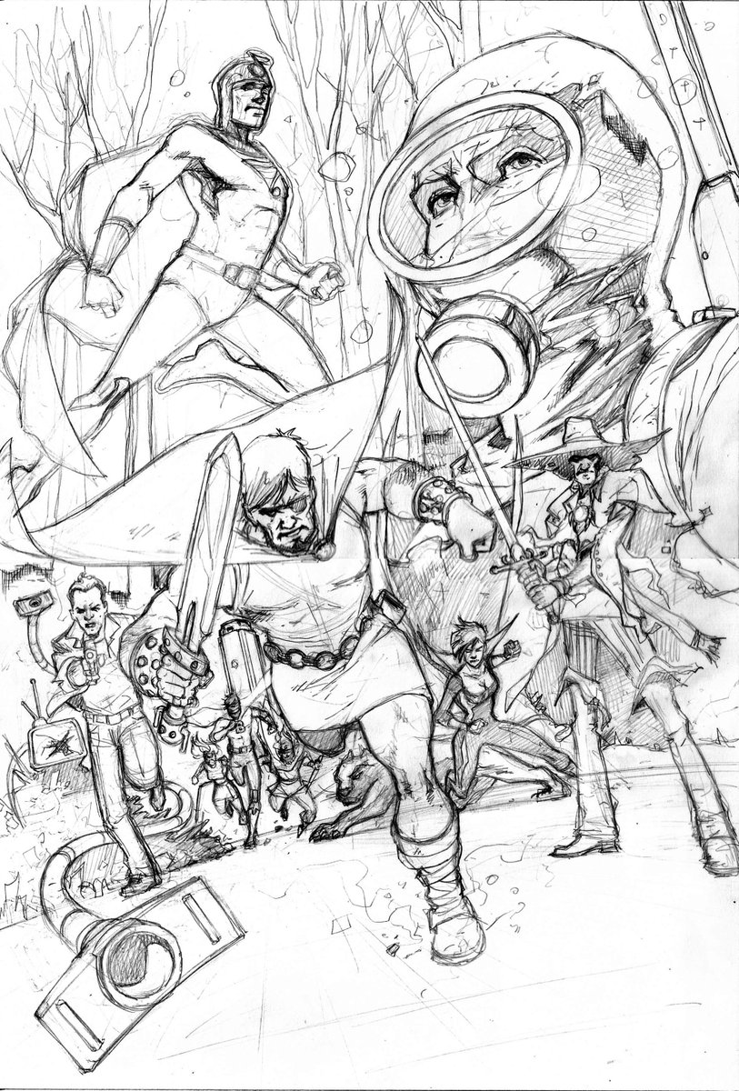FParonzini's tweet photo. Some illustrations I made paying tribute to some of the most iconic Argentinian comic book characters . Nippur, El Eternauta, Sonoman, Cyber Six , Parque Chas, Capitan Barato, Alvar Mayor, Nekrodamus https://t.co/nxJLqaG1o6