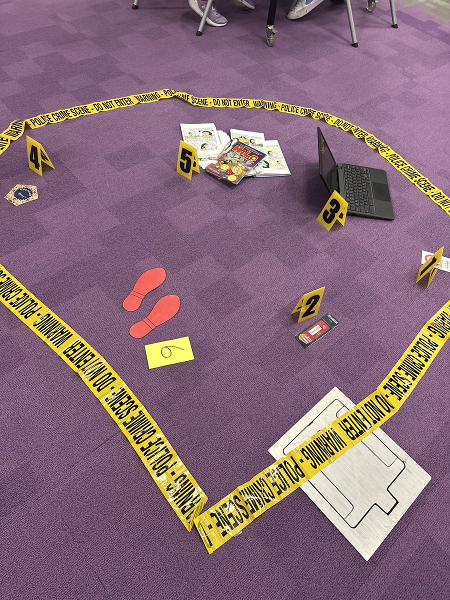 We had a blast being crime solvers and uncovering the mystery of the ripped books in the Vaughn library!