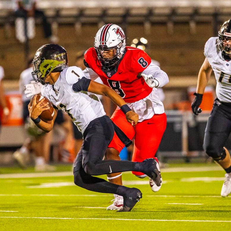 TXSTCATS's tweet photo. Simeon Garner
- Position: DE
- Size: 6'4" 240
- HS: Tyler Legacy (6A)
- Location: Tyler, TX
- Social: @garner_simeon 

"Big developmental body, super high character... 83" wingspan." - GJ Kinne https://t.co/G3LHx4Tzc1