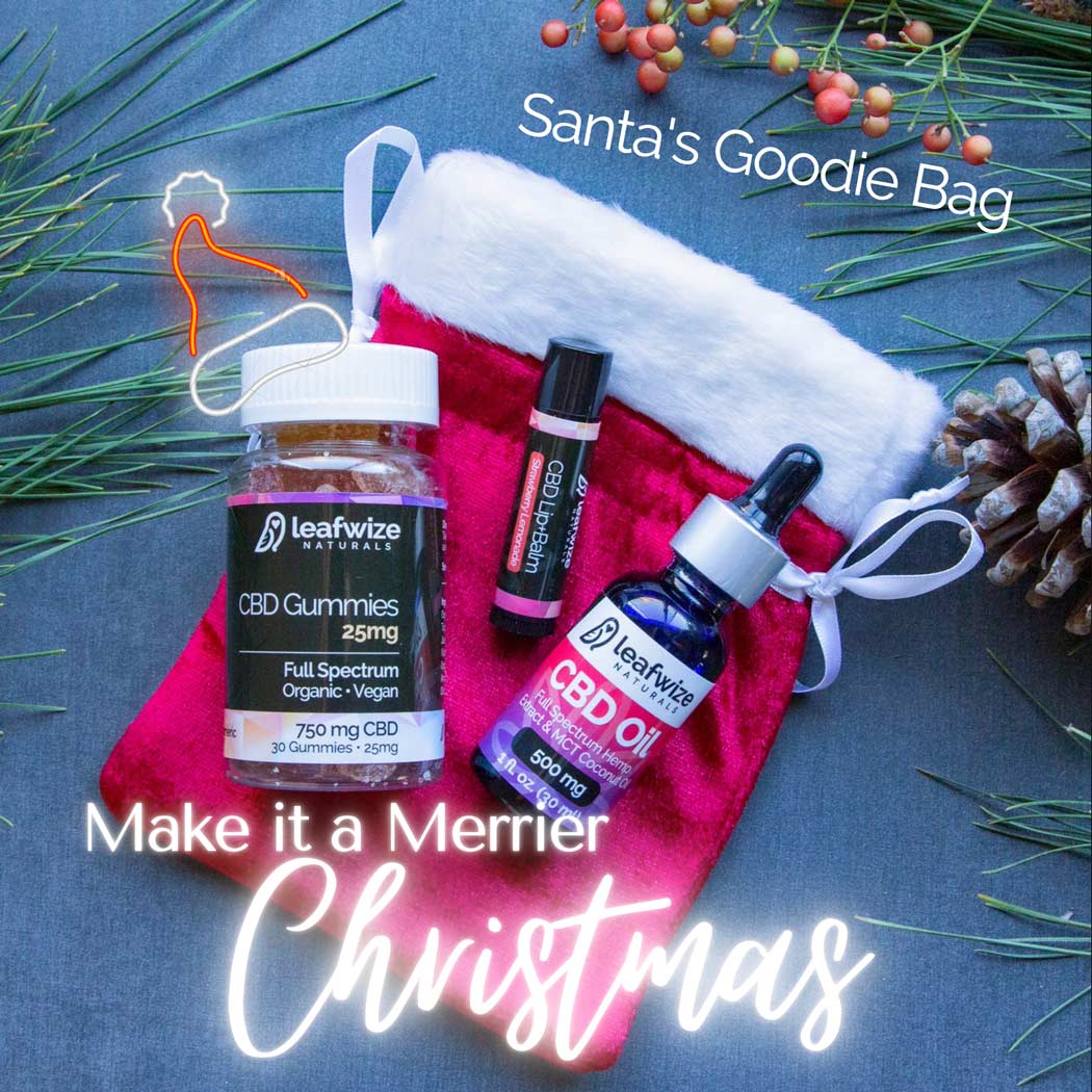 We've upgraded Santa's Goodie Bag to a 1,000mg Tinc!  If you'd like a CUSTOM Santa's Goodie Bag, add ANY 3 items to cart and put "Santa Bag" in the Order Notes. 
leafwize.com/shop/cbd-santa…
