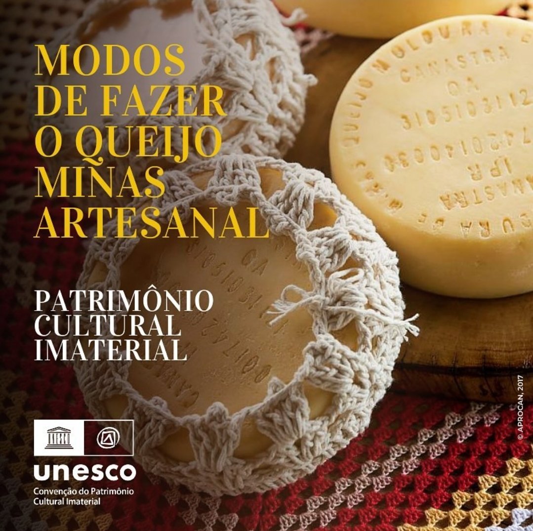 Daniel_Capivara's tweet photo. Queijo Minas agora Patrimônio Cultural da Humanidade! 
7° Bem Cultural Imaterial Brasileiro a conquistar o reconhecimento internacional!!
#UNESCO
#PatrimônioImaterial https://t.co/3vtlxzoRHD