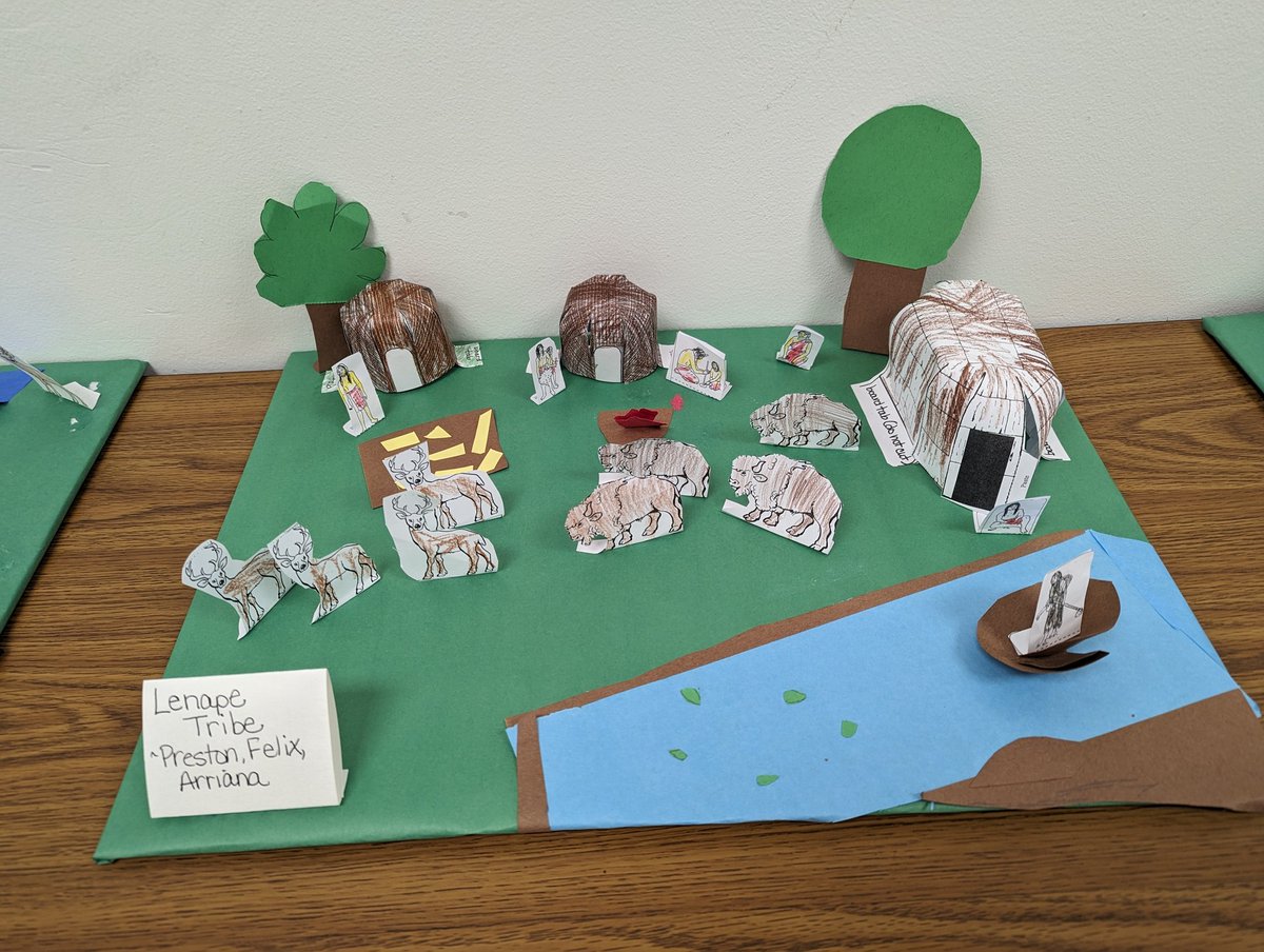 We just wrapped up the "research and share" part of our Indiana Native Americans project - groups were assigned tribes to research, prepare info sharing presentations, and create models that show the info they learned about the tribe. Next step - write compare/contrast essays!