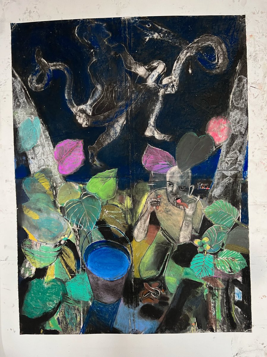 Sergei Andreyevich
Dispatches from the Central Committee 
60” x 40”
Pastel on paper 
Translated by ⁦<a href="/maxdaniellawton/">Max Lawton</a>⁩ 
Published ⁦<a href="/Dalkey_Archive/">Dalkey Archive Press</a>⁩ 
Cover design by ⁦<a href="/zoeguttenplan/">zoe g</a>⁩
