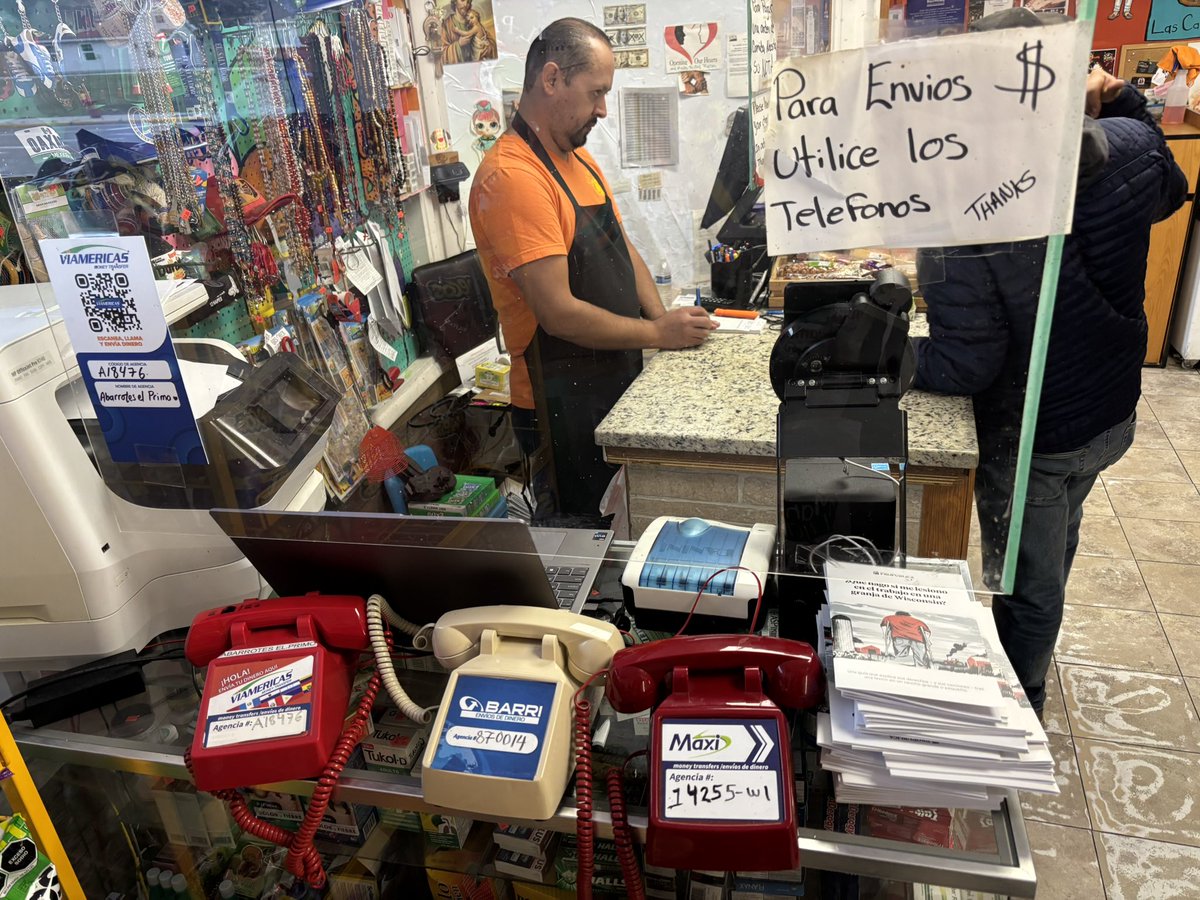 msanchezMIA's tweet image. One of my absolute fav parts of our Dairyland project has been taking findings back to the people. Today I drove a few 100 miles and visited about a dozen tienditas &amp;amp; other gathering places in south-central WI to distribute our guide on what farm workers can do after an injury.