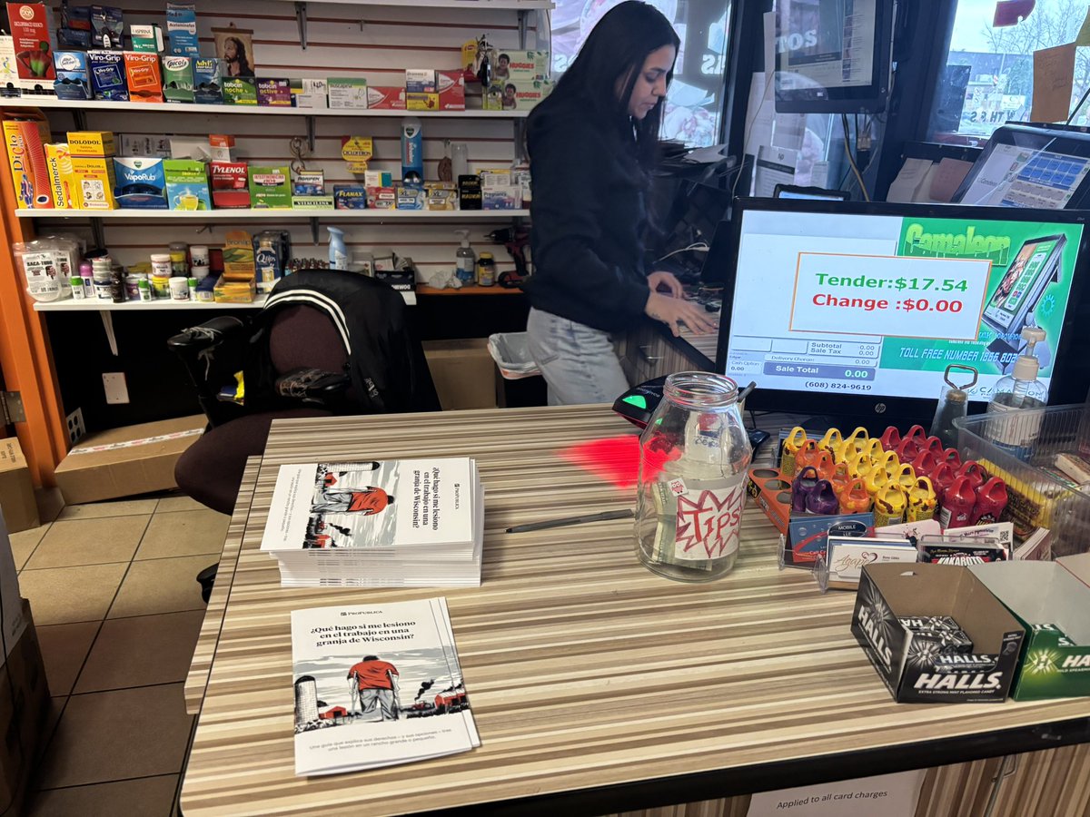 msanchezMIA's tweet image. One of my absolute fav parts of our Dairyland project has been taking findings back to the people. Today I drove a few 100 miles and visited about a dozen tienditas &amp;amp; other gathering places in south-central WI to distribute our guide on what farm workers can do after an injury.