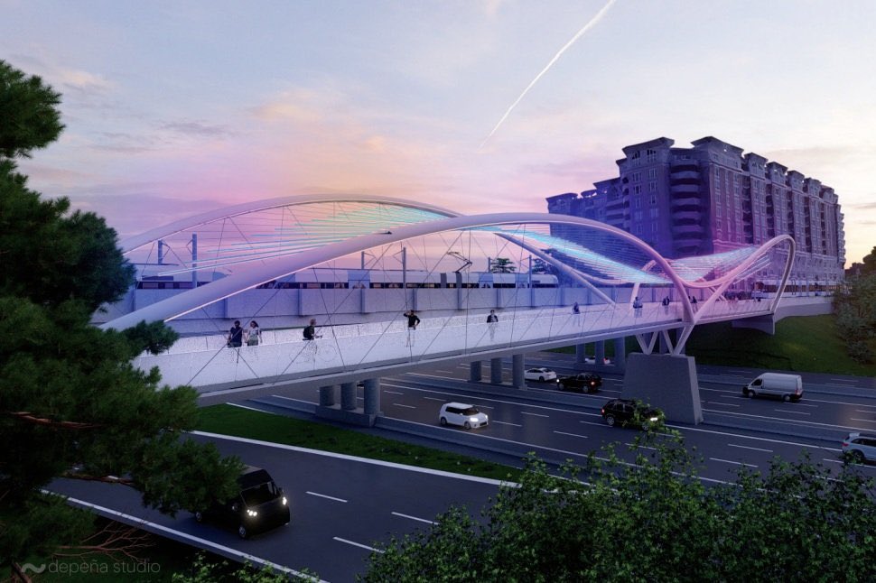 Tesho13's tweet photo. The Rail Trail Bridge

It’s looking like construction on this long anticipated bike/ped bridge connecting South End to Uptown will kick off in 2025.

The Rail Trail is already one of the best parts of center city Charlotte, and it’s about to get even better! https://t.co/nUqQZm6MzG