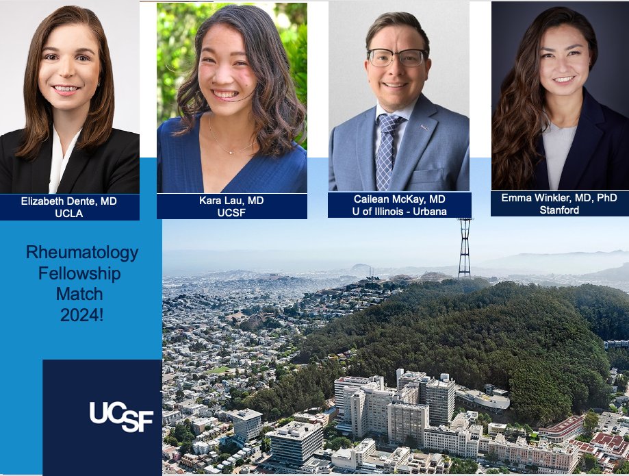 UCSF Rheumatology (@ucsfrheum) on Twitter photo We are thrilled to welcome 4 outstanding rheumatology fellows to UCSF in 2025. The future of rheumatology is bright! <a href="/ytk_lau/">Kara Lau</a> <a href="/LianneGensler/">Lianne</a> <a href="/SarahGoglinMD/">Sarah Goglin</a>
<a href="/JYazdanyMD/">Jinoos Yazdany</a> <a href="/GSchmajukMD/">Gabby Schmajuk</a> <a href="/UCSFDOM/">UCSF Department of Medicine</a> <a href="/UCSF/">UC San Francisco</a> #Match2024 We are thrilled to welcome 4 outstanding rheumatology fellows to UCSF in 2025. The future of rheumatology is bright! <a href="/ytk_lau/">Kara Lau</a> <a href="/LianneGensler/">Lianne</a> <a href="/SarahGoglinMD/">Sarah Goglin</a>
<a href="/JYazdanyMD/">Jinoos Yazdany</a> <a href="/GSchmajukMD/">Gabby Schmajuk</a> <a href="/UCSFDOM/">UCSF Department of Medicine</a> <a href="/UCSF/">UC San Francisco</a> #Match2024