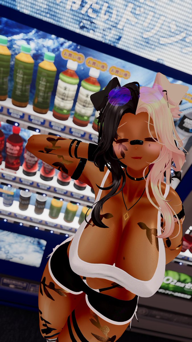 You pushed me pretty hard in that workout~
Can you get me something cool to drink?

#VRPhotography #VRChat #VRC #VR