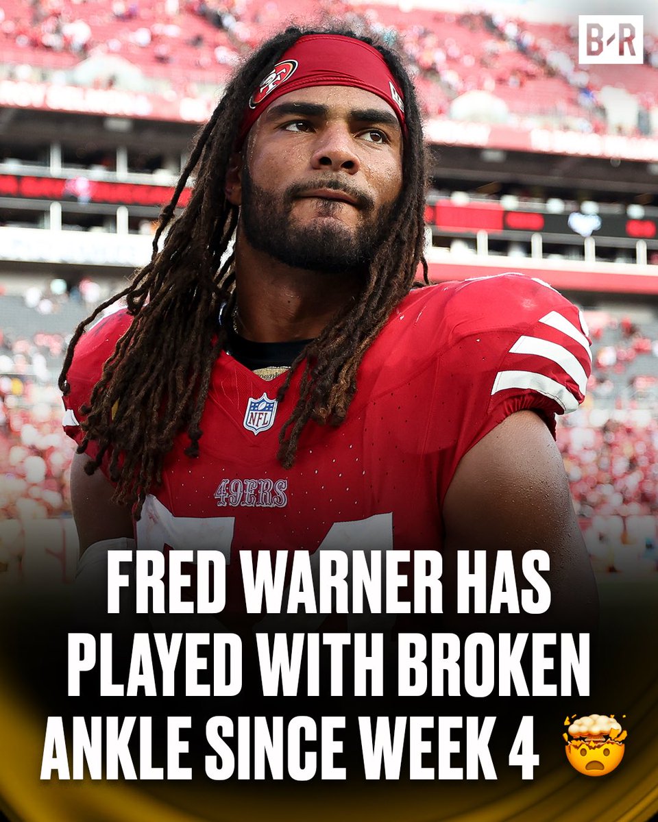 Fred Warner is set to play his 9TH STRAIGHT GAME with a fractured ankle 😱