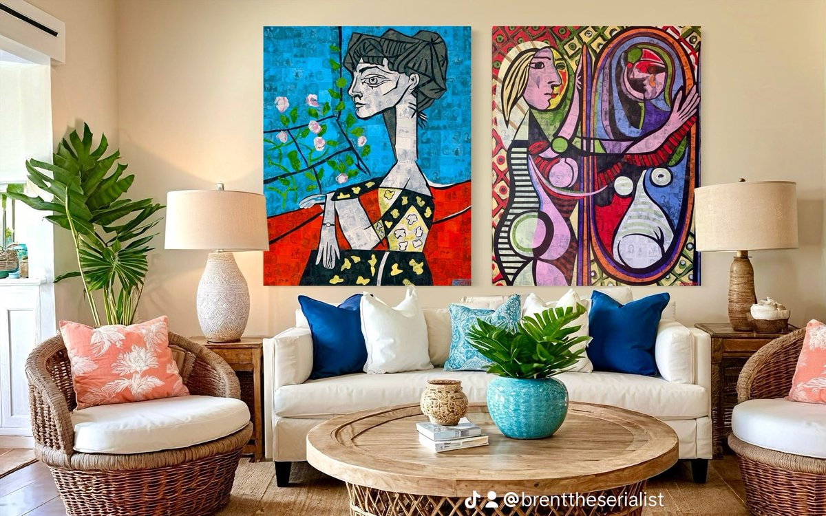BSerialist's tweet photo. Jacqueline with Flowers
A Girl Before A Mirror
#OriginalArtwork #FineArtCollectors #ArtForSale #ArtInvestment #PicassoInspired #ModernArtLovers
#ContemporaryMasterpieces #SerialistArt #luxury #MixedMediaArt #ArtNarratives #CollectorsCorne #home #decor #home #picasso https://t.co/WxDwCpR2WU