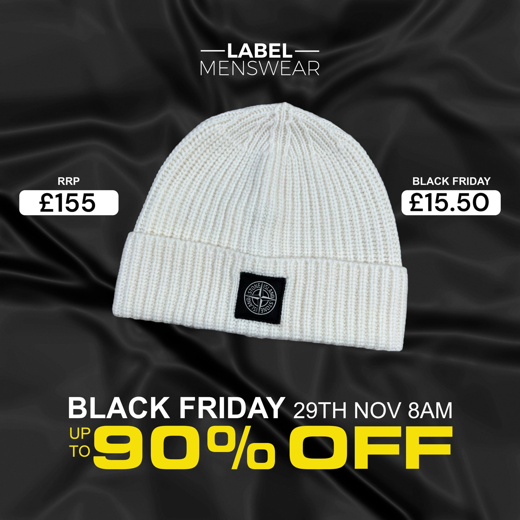 Fake stone island beanie sale