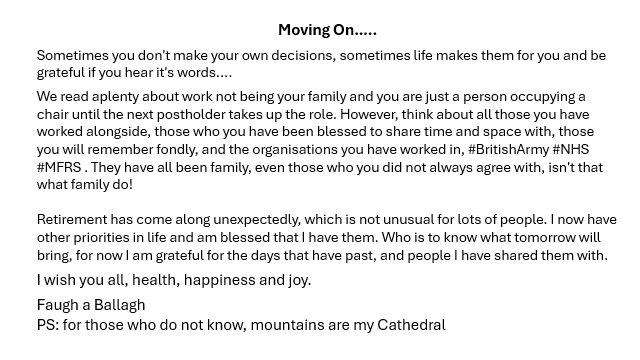 pyreneewanderer's tweet photo. Moving On.....

Sometimes you don't make your own decisions, sometimes life makes them for you and be grateful if you hear it's words.... https://t.co/ob13JMfYXm