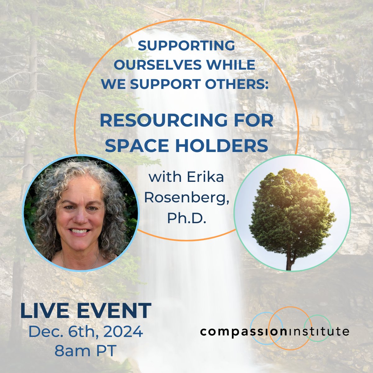 Are you a #caregiver, #leader, or space holder navigating difficult topics and feelings? We have a special FREE live #event for you before this year is over.

➡️ Reserve your spot now here: compassioninstitute.com/resourcing-for…

#meditation #compassion #webinars #events #empathy #psychology
