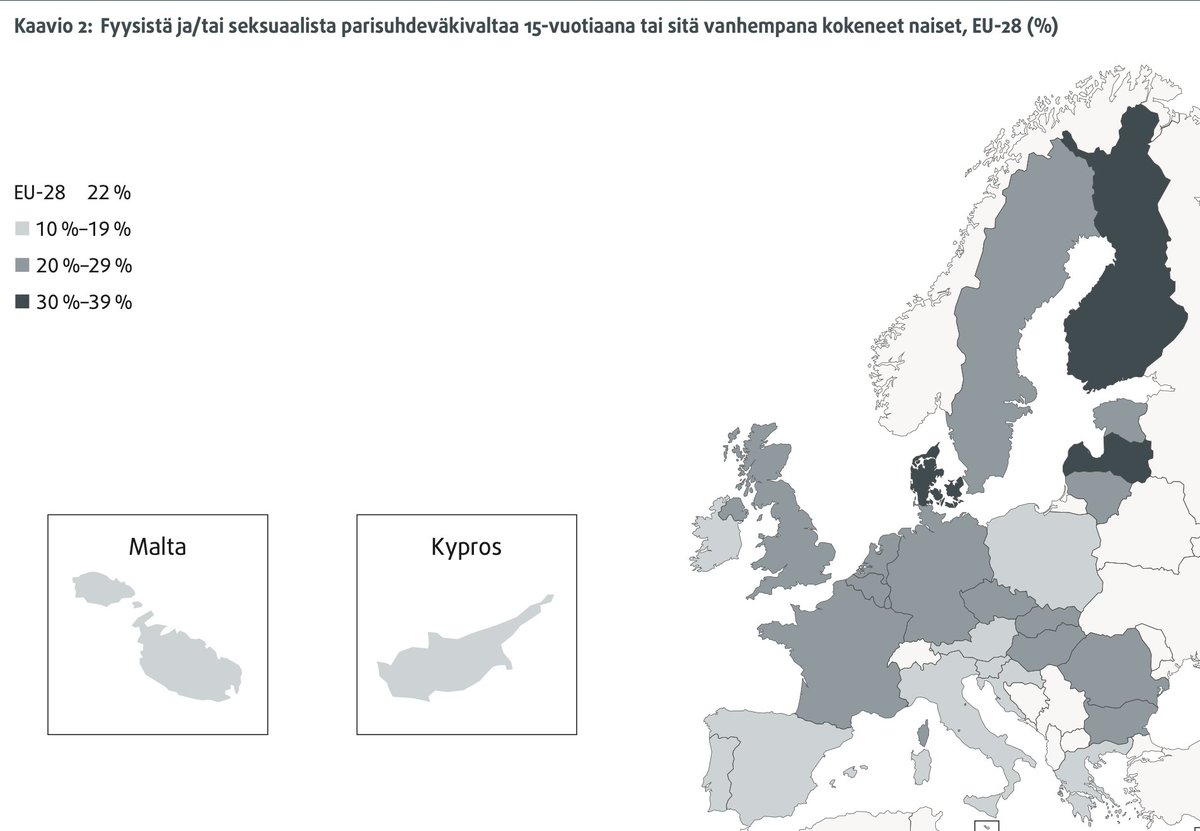 tapio_ala's tweet photo. Tässä on lisäksi EU:n FRA:n tuloksia naisiin kohdistetusta väkivällasta. https://t.co/TISFoyoNcu