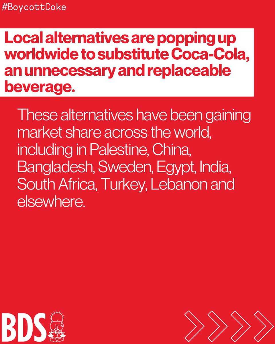 smasheditup's tweet photo. via @BDSmovement! #BoycottCoke products including Fanta, Minute Maid, Powerade, Fairlife, Dasani, Sprite, Bodyarmour, Monster Energy, etc! https://t.co/IE2JN4HkEE