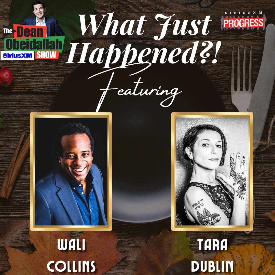 SiriusXMProg's tweet photo. The @DeanObeidallah Show is live!

Joining him today is @DylanDouglas_X and Dr. Dawn Davis!

Then we have a special abridged edition of "What Just Happened" with @walicollins and @taradublinrocks!

Plus your calls throughout! 

☎️: 866-997-4748
🔊: https://t.co/WvbbvLKCQI https://t.co/Q0lKu18Gjt