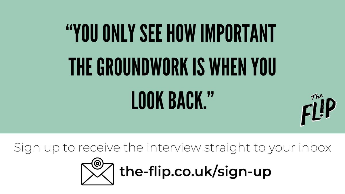 There's still time to sign up to our newsletter before November's interview drops this afternoon - subscribe at the-flip.co.uk/sign-up to be the first to read it!