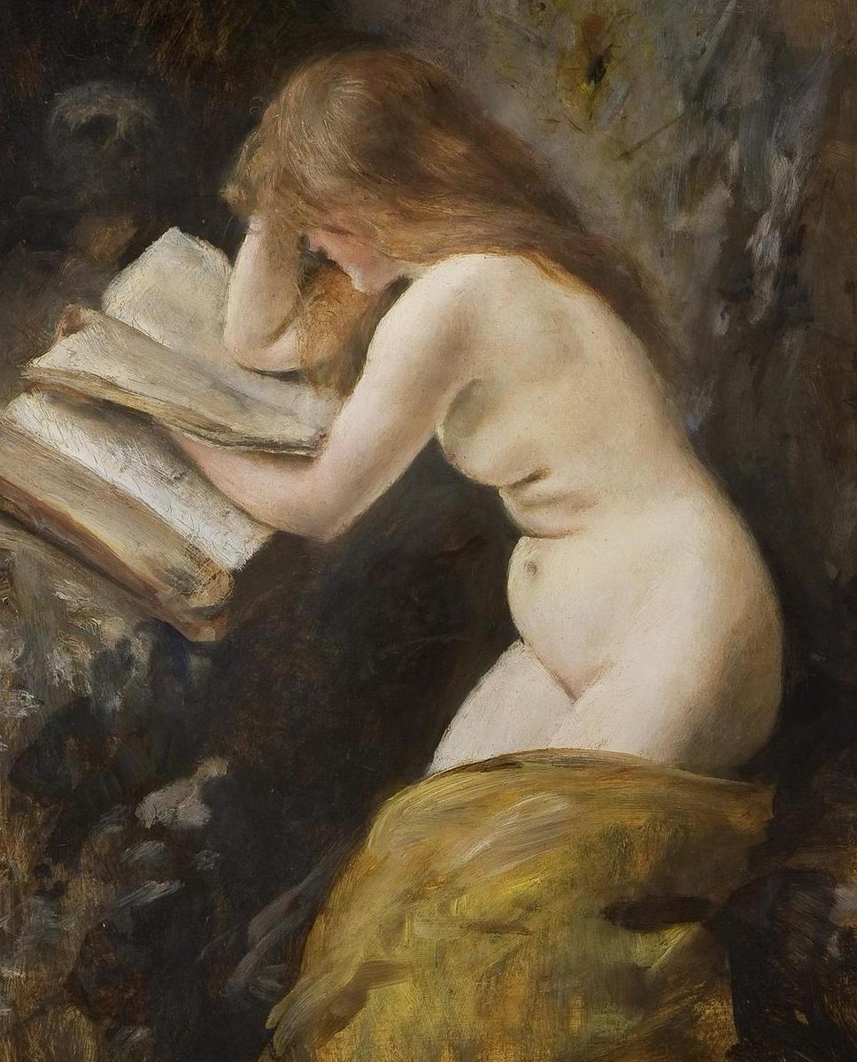"The penitent Mary Magdalene" 1892 by Hans Heyerdahl (1857 -1913) Norwegian Realist painter