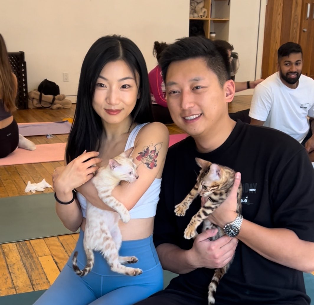 NorthlyHamilton's tweet photo. We’ve partnered with Hamilton &amp; Toronto’s favorite animal yoga studio, Yoga Kawa, to give away a $200 gift card! 👀🇨🇦

The perfect Christmas gift— stretch, relax, and play with adorable animals, all while doing yoga! 🧘✨ https://t.co/MktR9KP0W1