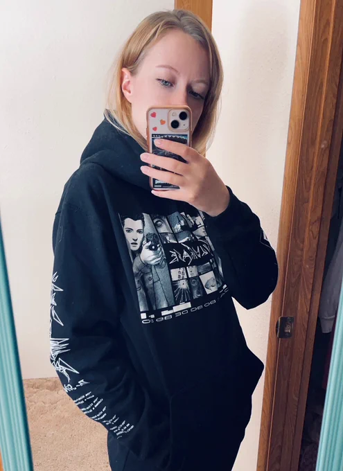 silver case sweatshirt from   