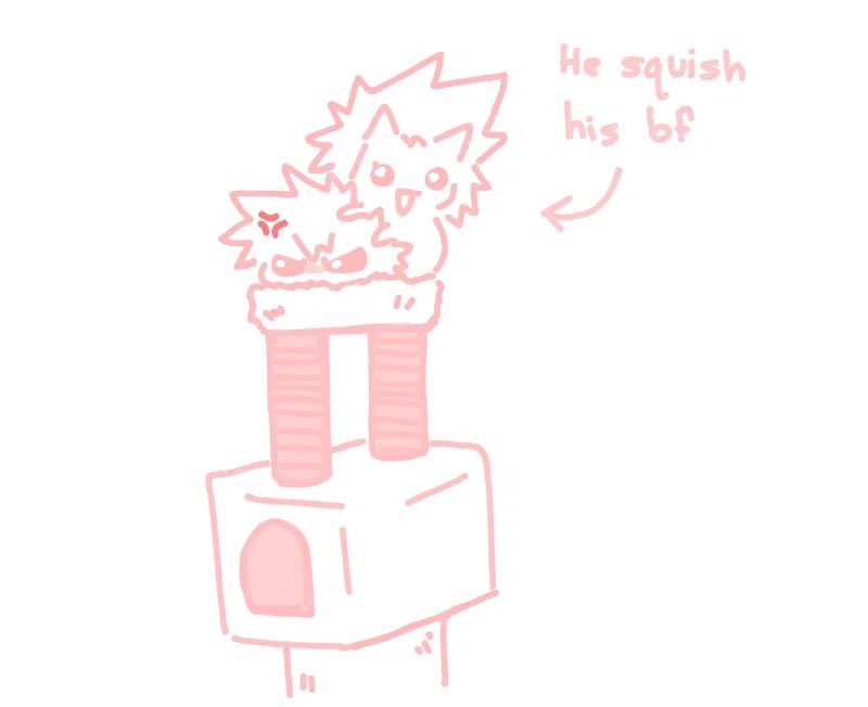 tiny bk just trying to be a menace &amp; tiny kiri just wanting to cuddle 🫶
