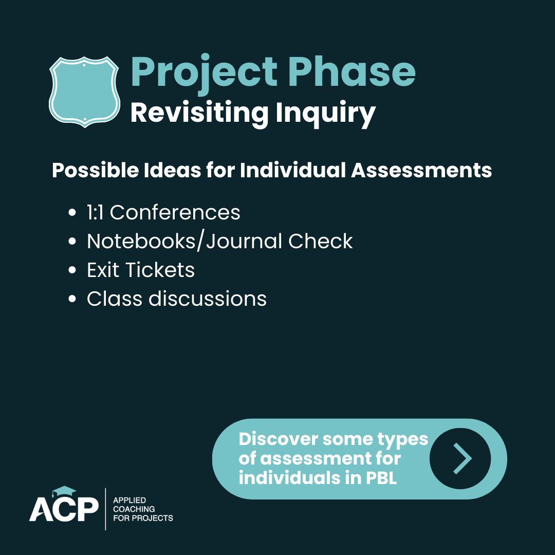 AppliedCoaching's tweet image. Assessment should be like breathing—constant, ongoing, and integral to your classroom and project work. (1/2)

#PBL #AssessmentMatters #TeachingAndLearning #StudentEngagement