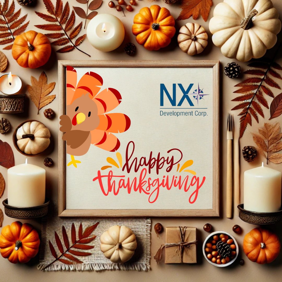 nxdevcorp's tweet image. Happy Thanksgiving! 🦃🍂 This year, we’re grateful for growth, collaboration, and YOU! Here’s to a holiday filled with laughter, gratitude, and all your favorite dishes. 🧡 #Thanksgiving2024 #Gratitude