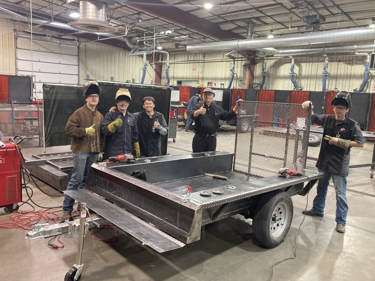 wyotech's tweet photo. Look what our welders have been up to! How cool is this?? 🔥 

#wyotech #tradeschool #intheshop #bluecollar #handsonlearning #skilledtrades #welding https://t.co/AzqoK31Apu