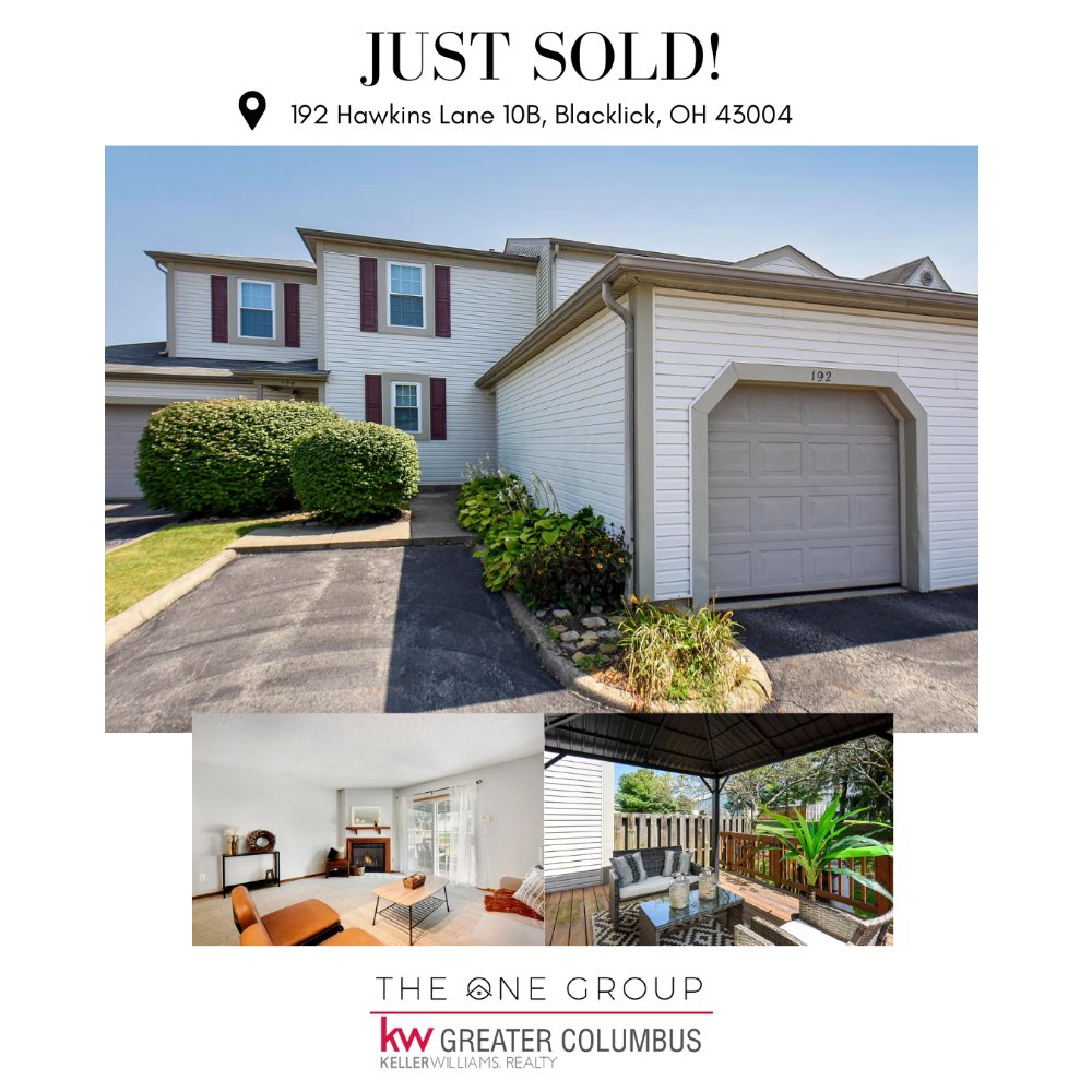 Congratulations to our client on purchasing her new home in Blacklick! This home features 2 bedrooms, 2.5 bathrooms, and 1,224 sqft of living space, plus access to great community amenities.

#justsold #realestate #blacklickohio #theonegroupcolumbus
