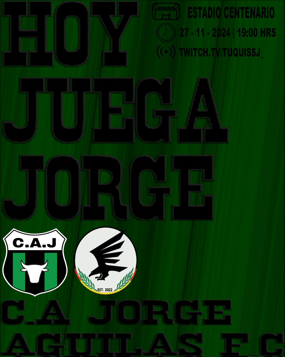 CAJorge_'s tweet photo. JORGE JUEGA
Los monos disputarán el comienzo de la copa #AEUxIESLA.
🆚️@AguilasFC01
⏰️ 17:00 hrs 🇨🇴
⏰️ 19:00 hrs 🇦🇷
Vía: https://t.co/I9PwO41jlS
#VAMOSLOSMONOS 💚🖤💚
#JorgeEsPasion https://t.co/UEwcc0SB0a