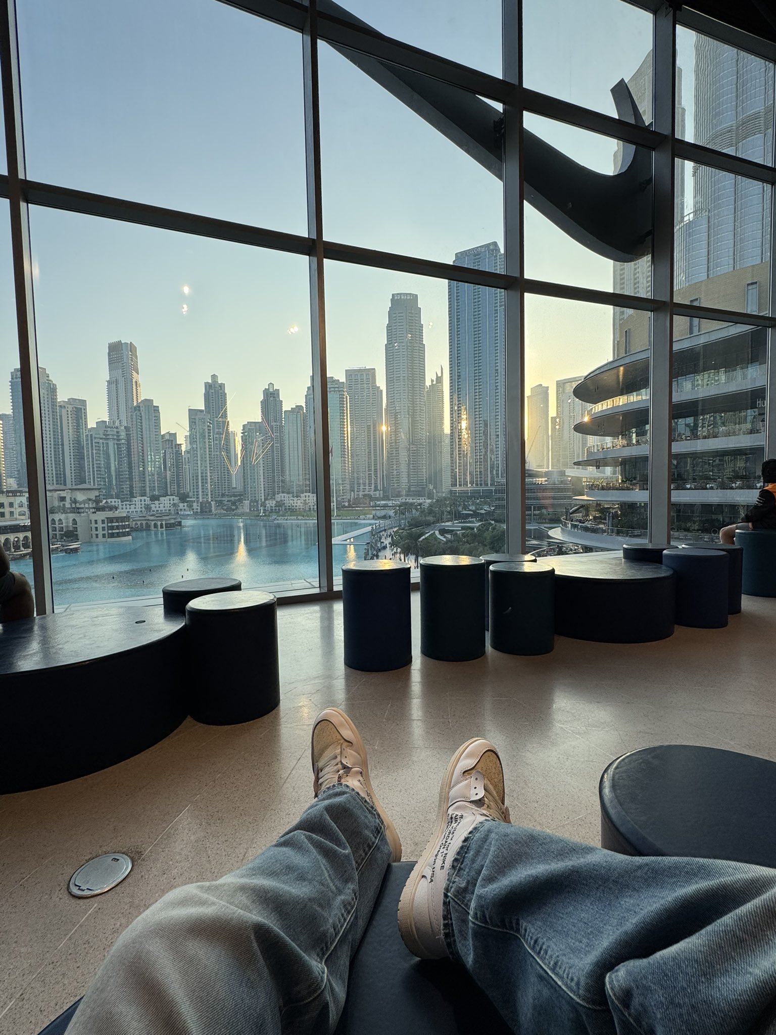 Qias Omar on X Nike Store inside Dubai Mall has the dopest lounge view https t TYZ8ekpArE X