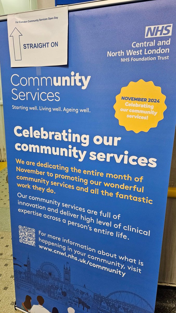A great afternoon at <a href="/CNWLNHS/">CNWL NHS FT</a> Community Services Open Day today.

Amazing energy in the room, loads of great work to celebrate.

It's always so energising to spend time with clinicians who are giving their all for patients. 🤩 

Reminds me why we do the job. 

<a href="/ClaireCNWL/">Claire Murdoch</a>