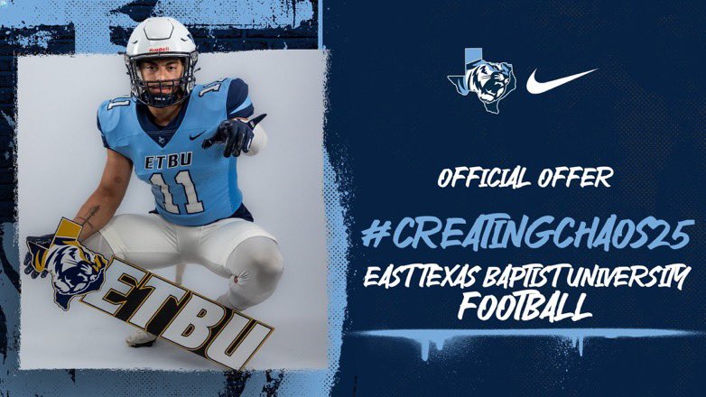 Jacorey Carrillo (@jacoreycarrillo) on Twitter photo #AGTG After a great conversation with <a href="/ykitslos3/">Carlos Garibay</a> I am blessed to received an offer from East Texas Baptist University! #AGTG After a great conversation with <a href="/ykitslos3/">Carlos Garibay</a> I am blessed to received an offer from East Texas Baptist University!