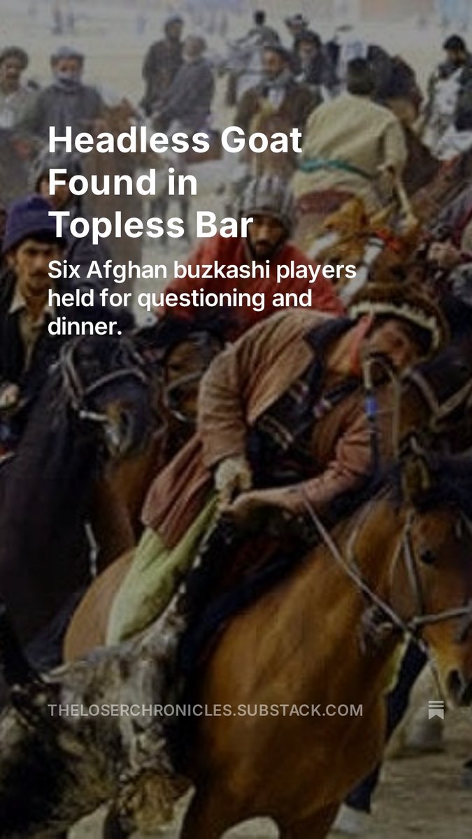 When 6 fierce-looking men from a region in Afghanistan clad in elaborate ethnic garb, reeking of sweat and livestock sat down for a light bite at the Rack and Loin, a S&amp;M-themed topless bar on Manhattan’s W. Side, they didn’t expect it to turn into a near international incident.