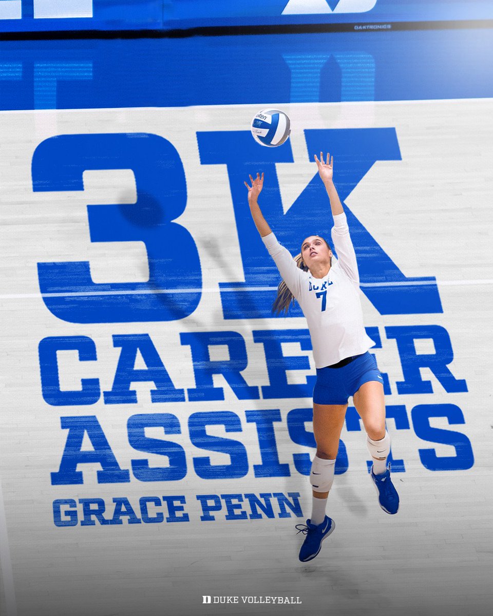 3⃣0⃣0⃣0⃣ CAREER ASSISTS

Congrats, <a href="/GracePenn8/">gp</a>! 💙