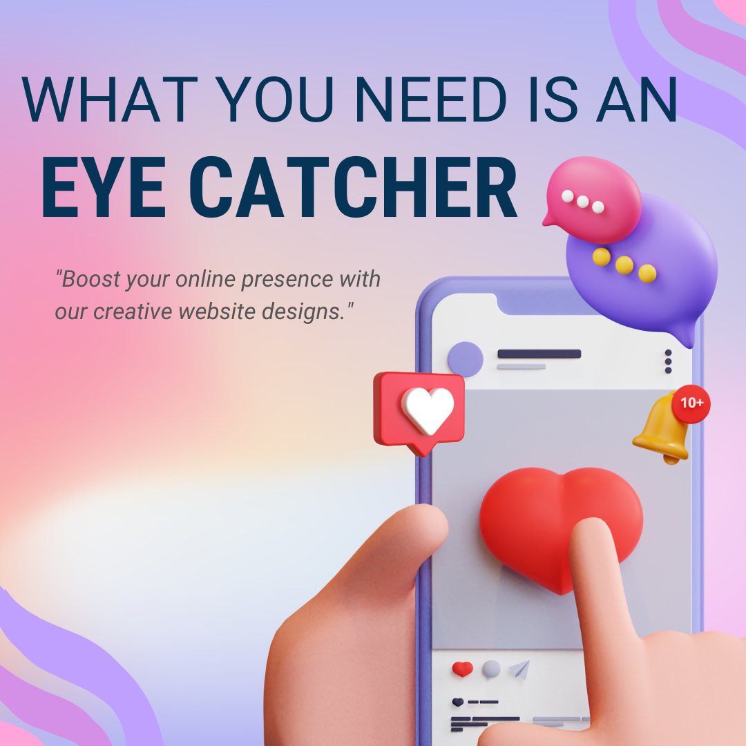 "In a world of websites, stand out! Our web design team creates unique, eye-catching, and effective online experiences. 🌟💻 #StandOutOnline #WebDesign"