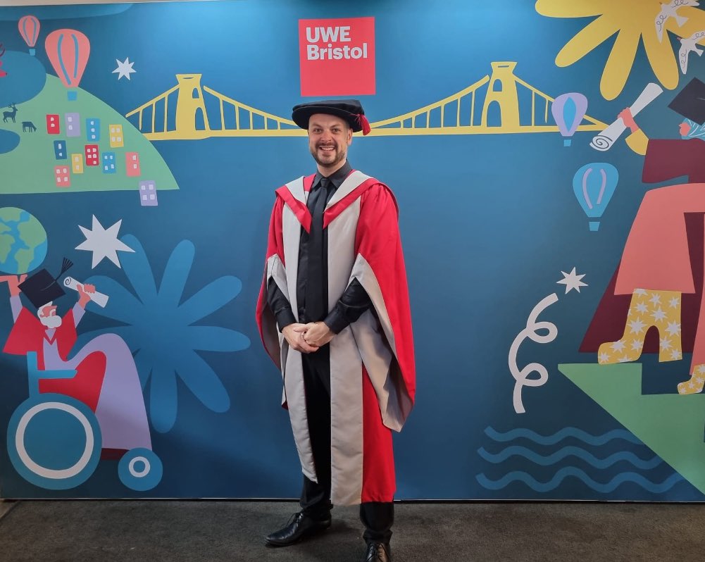 Dr Kevin Turner (@kevinvestig8s) on Twitter photo ⭐️ G R A D U A T I O N ⭐️
To the determination that drives us, the belief that others see in us and the dreams that we dare to dream for ourselves.
Thank you to everyone who made yesterday possible.
<a href="/UWEBristol/">UWE Bristol</a> <a href="/DrJaneMeyrick/">jane meyrick</a> <a href="/DrMattyWood/">Matt Wood</a> #UWEGraduation #healthpsychology ⭐️ G R A D U A T I O N ⭐️
To the determination that drives us, the belief that others see in us and the dreams that we dare to dream for ourselves.
Thank you to everyone who made yesterday possible.
<a href="/UWEBristol/">UWE Bristol</a> <a href="/DrJaneMeyrick/">jane meyrick</a> <a href="/DrMattyWood/">Matt Wood</a> #UWEGraduation #healthpsychology